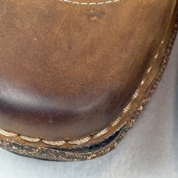 Aetrex Tessa Leather‎ Ankle Boots Womens Brown Knit Lace-Up Casual Comfort 7.5-8 - Picture 10 of 10